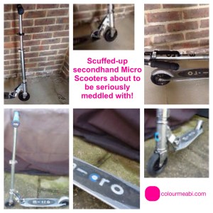 How to Customise child's Micro Scooter Fix New Grips Remove Deck Tape Vinyl Wrap