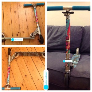 For my youngest daughter: her name sticker is where the colourmeabi logos are